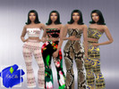 Sims 4 — Ohelle_Expensive two piece set - Mesh needed by Oh.Shyre — This set is a recolor of the Tube+ Flares (fancy