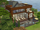Sims 4 — Luxury Modern Villa by Ojan_Learns_to_Play_Sims — 3 Bedrooms, 3,5 bathrooms, located near water, roof decks, and