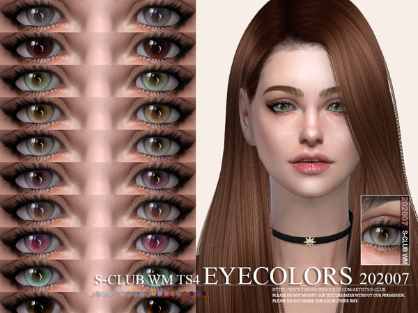 Sims 4 — S-Club WM ts4 Eyecolors 202007  by S-Club — Eyecolors, 21 swatches, hope you like, thank you.