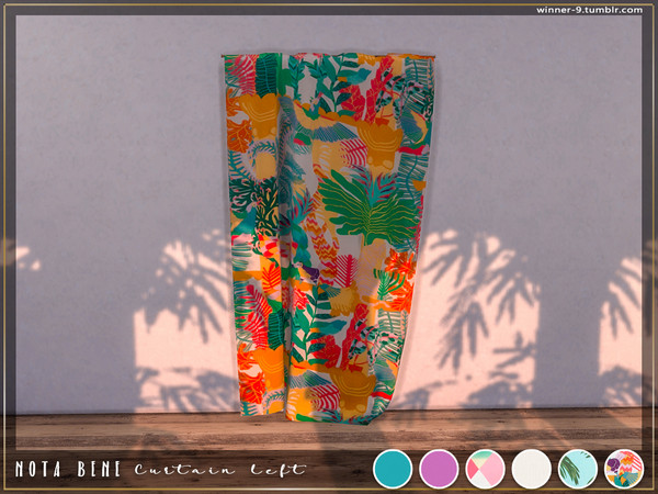 Sims 4 — Nota bene Curtain left by Winner9 — Curtain left from my bedroom set Nota bene, you can find it easy in your