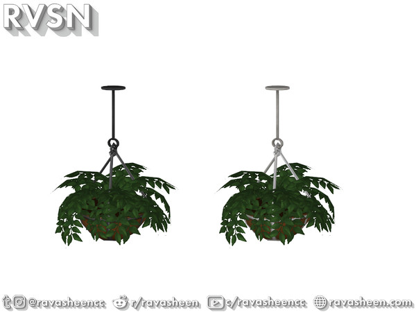 Sims 4 — Shut The Front Door - Ceiling Plant by RAVASHEEN — Have lots of empty space on your front porch? The easy answer