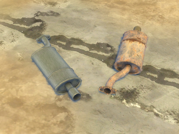 Sims 4 — Old exhaust box by Cyclonesue — It never will find its way to the garbage pile. Also available in 'shiny' colour