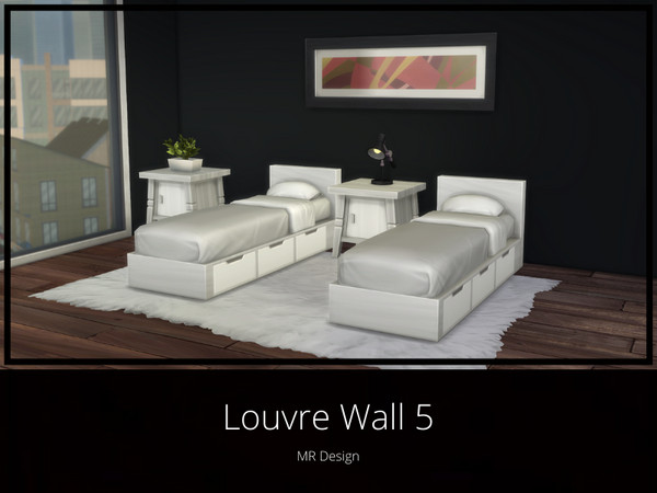 Sims 4 — Louvre Wall 5 by MR_Design — Louvre Wall 5 8 swatches