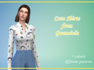 Sims 4 — Shirts with cute Patterns by gvanciola — Comes in 5 colours. EA mesh Recolored by me Enjoy! 