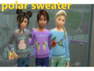 Sims 4 — Polar Sweater by ExtraNoNo — + 3 swatches Basegame Only for child I hope you really like &amp;#128512;