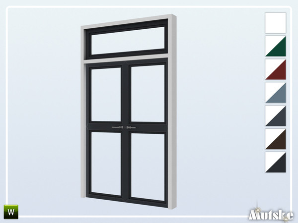 Sims 4 — Alma Door Glass Top 2x1 by Mutske — This door is part of the Alma Constructionset. Made by Mutske@TSR. 