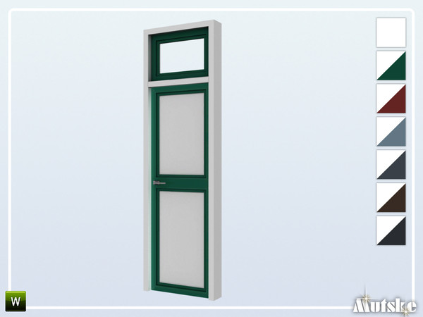 Sims 4 — Alma Door Privat Top Single 2x1 by Mutske — This door is part of the Alma Constructionset. Made by Mutske@TSR. 