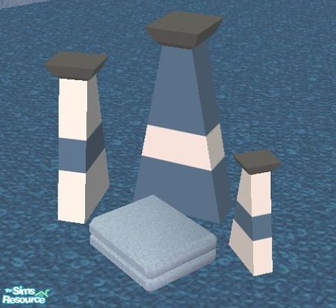 Sims 2 — Retreat Bath - Accessories A by NewSimSimGirl — Part of the retreat bath set.