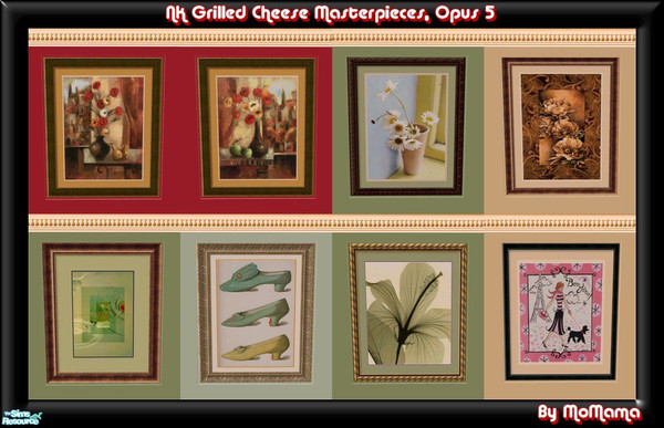 Sims 2 — NK GCM, Opus 5 by MoMama — Haven't done these in a while. Another set of Grilled Cheese Masterpieces (so named