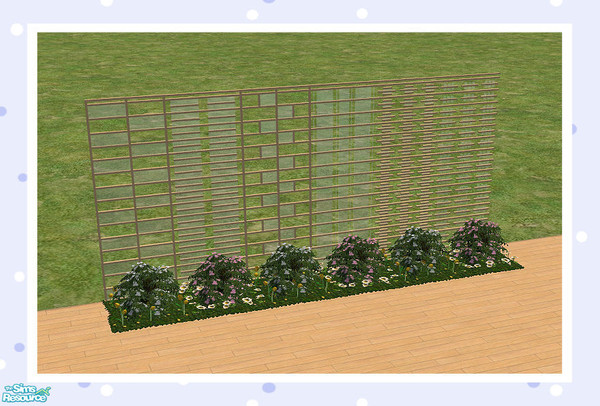 Sims 2 — Room Dividers And Fences - Set 5 by Creative Sim — This set contains part glass inserts. Is it a room divider?
