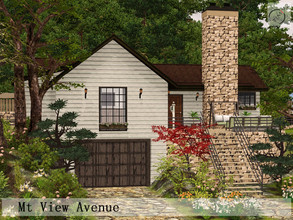 Sims 3 — Mt View Avenue by timi722 — Cozy and enchanting cottage with stone fireplace, and landscaped garden.