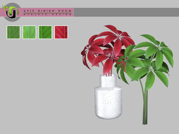 Sims 4 — Avis Branches by NynaeveDesign — Avis Dining Room Decor - Branches Found under: Decor - Plants Price: 183 Tiles: