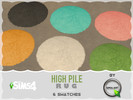 Sims 4 — High pile rug by SimulantQ — Created for: The Sims 4 High pile circular rug available in 6 swatches. screenshot
