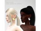 Sims 4 — 90 Degrees Earrings - Island Living needed by Haus_of_Kate — Silver and gold-tone 90 degrees polished earrings