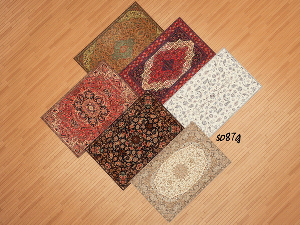 Sims 4 — Persian carpet by so87g — Collection of classic rug. Set of 6. Cost : 150 you can found it in Carpets. All my