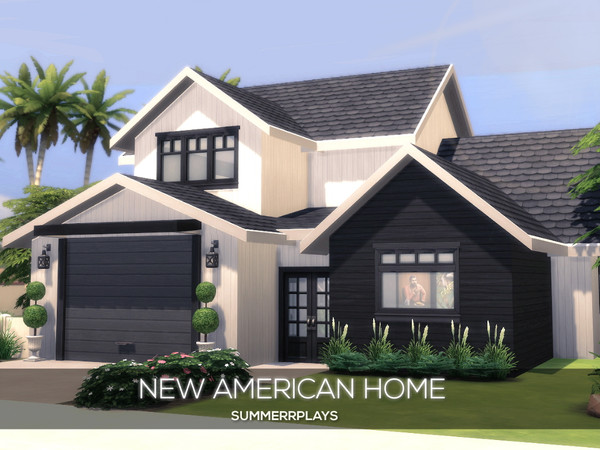 Sims 4 — New American Home by Summerr_Plays — A lovely family home in Oasis Springs. Located near a beautiful lake this