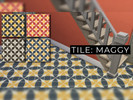 Sims 4 — Tile MAGGY by anne-mcfly — A vintage tile that will look great in your hallway. 