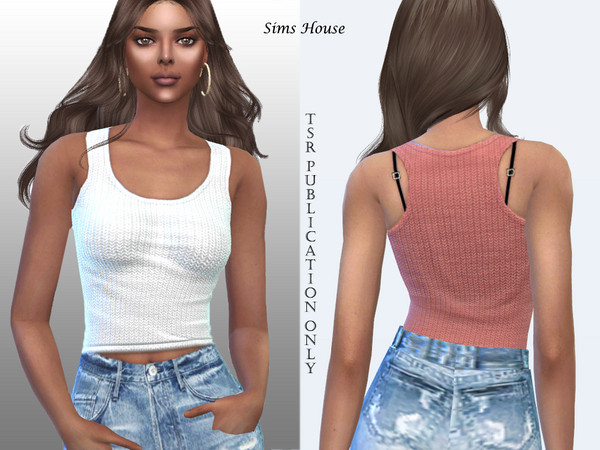 Sims 4 — Women's T-shirt fitting basic colors by Sims_House — Women's T-shirt fitting basic colors 8 color options.