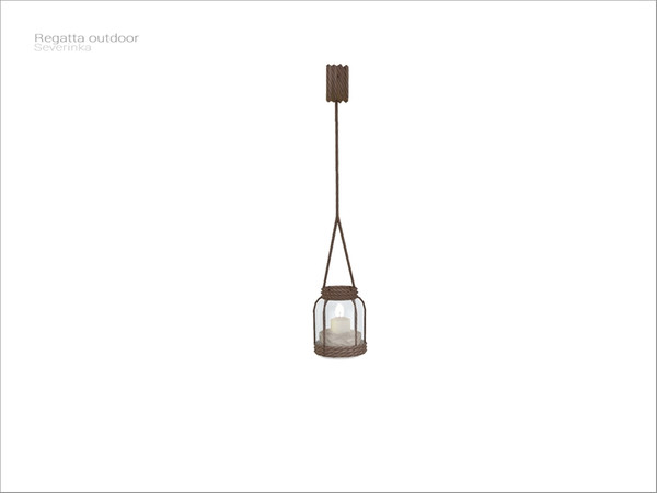 Sims 4 — [Regatta] - bottle candle by Severinka_ — Hanging candle in a bottle (for awning) From the set 'Regatta outdoor'