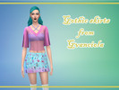 Sims 4 — Cute Gothik Pattern Skirts by gvanciola — Comes in 3 colours. EA mesh Recolored by me Enjoy!