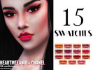 Sims 4 — CHANEL (LipStick) - HEART MELANIE - Cosmetic - 2020 by Sims4LifeStories — CHANEL - LipStick with 15 Colors.