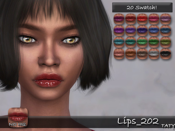 Sims 4 — [Ts4]Taty_Lips_202 by tatygagg — - Female, Male - Human, Alien - Teen to Elder - Hq Compatible