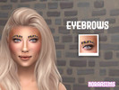 Sims 4 — Beaded Eyebrows - B2 by NoraaSims — I found out about this trend a while back, and I thought it was really