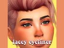 Sims 4 — Lacey Eyeliner - peachyfaerie by peachyfaerie — Simple winged liner titled