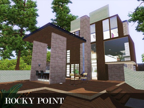 Sims 3 — Rocky Point by Scape — Rocky Point - A large, modern and open plan house for your sims. Built on the university