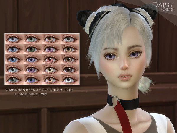Sims 4 — Realistic Eye Color+Contact Lens G02 by Daisy-Sims — Realistic eyes 20 colors HQ compatible eye color extra