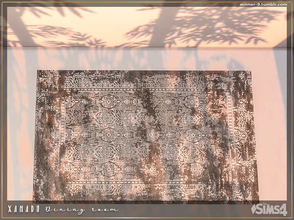 Sims 4 — Xanadu Luxury rug by Winner9 — Luxury rug from my dining room Xanadu, you can find it easy in your game by