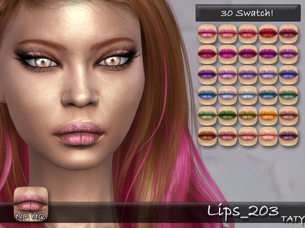 Sims 4 — [Ts4]Taty_Lips_203 by tatygagg — - Female, Male - Human, Alien - Teen to Elder - Hq Compatible
