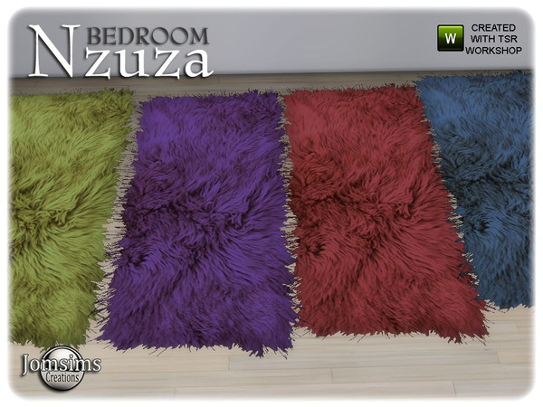 Sims 4 — Nzuza bedroom color 2 normal rug by jomsims — Nzuza bedroom color 2 normal rug