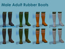 Sims 4 — Male Work Rubber Boots (Maxis Fisherman Boots Recolor) by Gorky7 — I really needed some proper rubber boots for