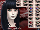Sims 4 — Ami eyes by Darkella-Darkly — lenses for sims all age 23 swatches face paint category Base game Picture was