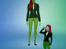 Sims 4 — Harley Quinn show poison ivy pants - City Living needed by ira_dessance — i made the pants as well - City Living