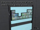 Sims 4 — Element Display Rack with 16 slots by illusion_yl — The base game's Element Display Rack now with the 16th slot