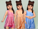 Sims 4 — One Shoulder Dress [NEEDS TODDLER STUFF] by lillka — One Shoulder Dress for Toddler 4 colors YOU NEED the