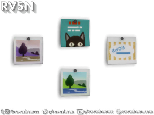 Sims 4 — Major Inspo Prints - Polaroid by RAVASHEEN — These cute prints come in various Polaroid pints. These can be