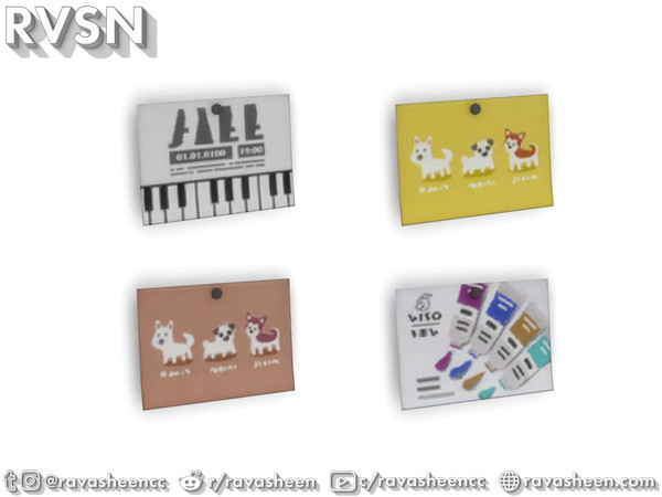 Sims 4 — Major Inspo Prints - Artsy by RAVASHEEN — These cute prints come in various artsy pints. These can be pinned to