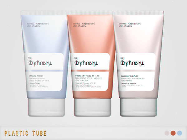 Sims 4 — [pixelette] Skincare Plastic Tube by pixelette — - New mesh - BGC - 3 swatches - All LODs Follow me on Tumblr: