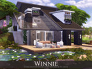 Sims 4 — Winnie by Rirann — Winnie is a cosy cottage for a small sim family. Fully furnished and decorated. Includes: