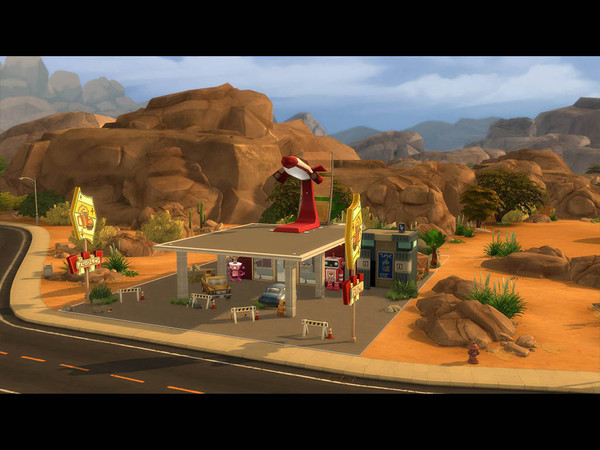 Sims 4 — Red Rocket Station by Brasil_Royale — Red Rocket Station Community Generic lot 30x20 $443,920