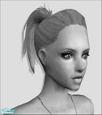 Sims 2 — Rockerbilly II [Mesh] by Lola — Funky, Stylish Quiff Ponytail Hair do. Remake of a old mesh with a new twist. I