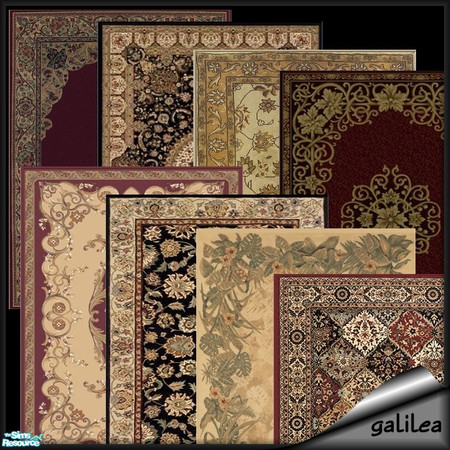 Sims 2 — Dark Legends 3x4 Rugs by galilea — An assortment of stylish 3x4 rugs that will blend in with any decor from the