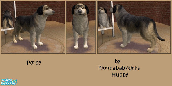 Sims 2 — Perdy by fionnababygirl — Perdy is a German Shepherd & Alaskan Malamute cross, her colouring & shape