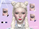 Sims 4 — Retroliner v1 - Lula.noob by Lulanoob — Retroliner v1 Eyeliner 3 different colours Female,Male Child-Elder