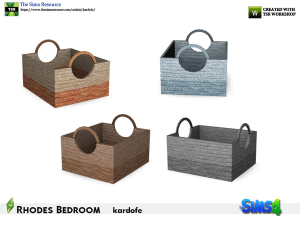 Sims 4 — kardofe_Rhodes Bedroom_Basket by kardofe — Minbre baskets, in four color options 