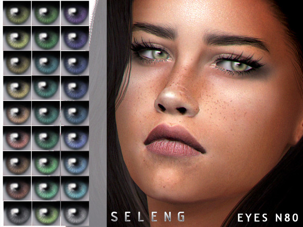Sims 4 — Eyes N80 by Seleng — Toddler to Elder 30 colours Custom Thumbnail HQ mod compatible The picture was taken with