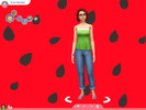Sims 4 — CAS background watermelon (set) by Claireesims — This is a CAS background set. It a watermelon pattern. One